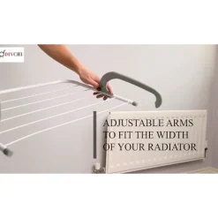 5 Bar Radiator Foldbar Radiator Håndklædeholder Tøj Tørrestativ Tørrestativ Skinne Grey