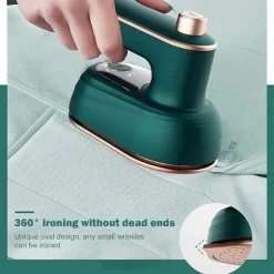 2025 Egnet Professionel Mikro Dampstrygejern Bærbar Håndholdt Bøjle Mini Foldestrygejern, Håndholdt Maskine, Hjem Rejsemaskine, Hjem, Rejse (Grøn)
