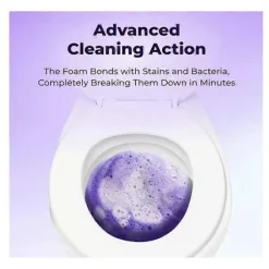 1-5 flasker hurtigtvirkende Fizzclean toiletrenseskum