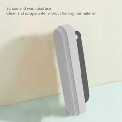 2 i 1 Multifunktionel Grå Glas Skraber Rengøringsbørste