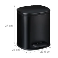5 l badeværelsesspand med 2 beholdere