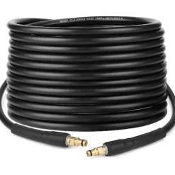 10 m udskiftningsslange til højtryksrenser, kompatibel med Kärcher K-serie højtryksrensere K2 K3 K4 K5 K6 K7, Click Plug Quick Connect - XF13 - 10m