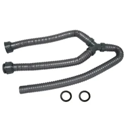 1 m Vaskemaskine PVC Y-formet Afløbsslange Vaskemaskinerørsforbindelse