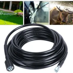 10 meter højtryksfleksibel slange - M22/M14 kabel - Slid- og UV-bestandig - Kompatibel med Kracher K2 K3
