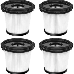 4 pakker HEPA-filter udskiftning til Shark IW3511 og IW1111 Detect Pro letvægts ledningsfri støvsuger (FMY)