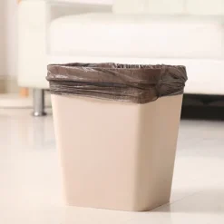 1 rulle 50*60cm skraldeposer i én farve tyk praktisk miljøvenlig Black