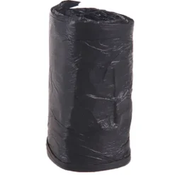 1 rulle 50*60cm skraldeposer i én farve tyk praktisk miljøvenlig Black