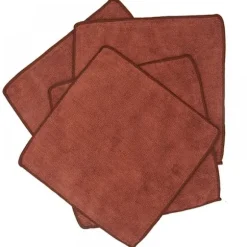 1 sæt rengøringsklude, brun, 25*25cm, 5 stk., Farve: Style1