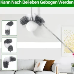 1 sæt uldstøvkost grå komplet sæt (1,4 meter), Farve: style3