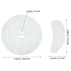 1 sæt universelle tørretumblerfiltre til tørretumbler udstødningsfiltre Filtrering af snavs og kompatible med de fleste modeller