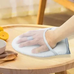 1 stk. - Håndholdt strygebræt Dampvante handske til tøj værktøj med fingerløkke mini pude 24*14 cm grå_yu