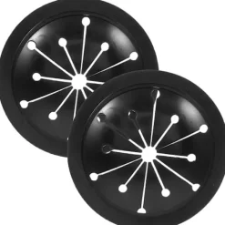 2 stk. affaldskværn beskyttelse vaskeskærm udskiftning affaldsmadkværn tilbehør (sort) Black 2pcs