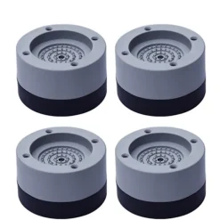4 stk. Anti-Vibrations Puder Anti-Slip Vaskemaskine Fødder Støjreducerende Måtte