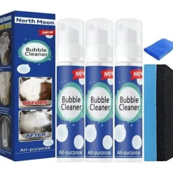 3 stk. Beedac Bubble Cleaner, 2023 Ny Beedac Rensespray, Allround Bubble Cleaner Skumspray, Skummende Kraftig Oliepletfjerner