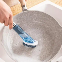1 stk (Blå) Flydende Køkkenbørste til Gryder - Doven Rengøring
