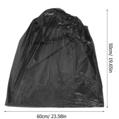 100 stk. Bærbare Toiletposer Camping Toiletposer Engangs Toiletposer Toiletposer Keramisk Bassinpose[D] Sort Black 60.00X50.00X0.01CM