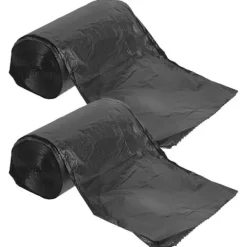 100 stk. Bærbare toiletposer Campingtoiletposer Engangstoiletposer Toiletposer Potteskålspose[D] Black 60.00X50.00X0.01CM