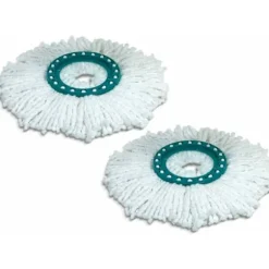 2 stk. Clean Twist Disc Mop Reservehoveder, Ideelle til Fliser og Sten