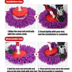 10 STK Dampmoppepuder til Schenley Dampmoppe 7 i 1 Rengøringsmiddel Udskiftning Mikrofiber Moppepude Refill til Multi Gulv