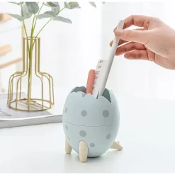 2 stk. Dinosaur æggeskal Mini Desktop Skraldespand