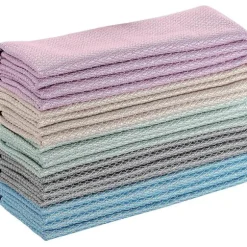 10 stk. fiskeskæl mikrofiberklude poleringsklud fnugfri absorberende mikrofiberklud 30 cm x 40 cm (tilfældig farve)
