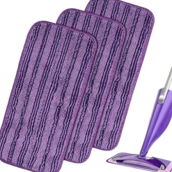 3 STK Genanvendelige Klude til Swiffer WetJet Træ Mikrofiber Mopper Erstatningsklude til VOILET MOP