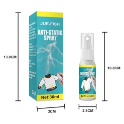 1 stk. 30ml antistatisk spray husholdnings antistatisk spray tøj