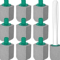 10 stk. pimpsten toiletbørste med ekstra langt håndtag, til rengøring af kalkaflejringer i køkken og bad