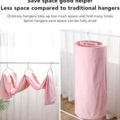 2 stk. Runde Spiral Jern Spiral Lagen Hanger
