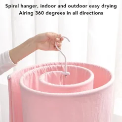 2 stk. Runde Spiral Jern Spiral Lagen Hanger