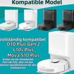 14 stk. støvsugerposer til Dreame D10 Plus Gen 2 støvsugertilbehør White