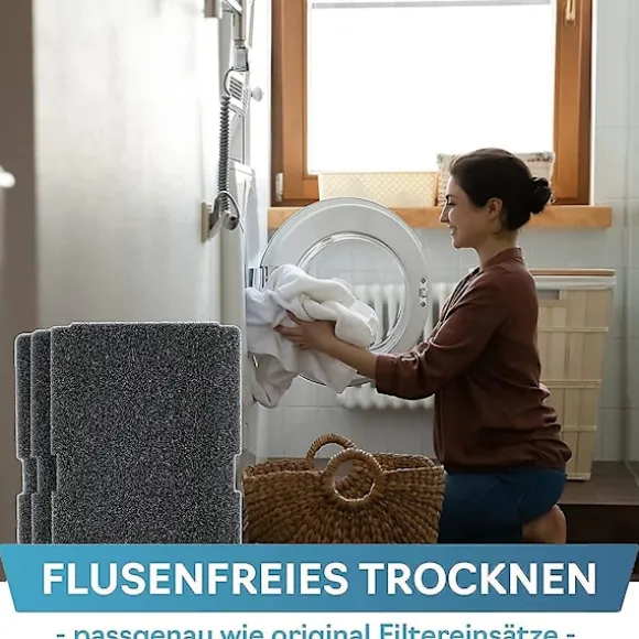 10 stk. tørrefilter til tørretumbler erstatning for Beko 2964840100, fnugfilter til tørretumbler Beko DE8635rx DS7512pa tørretumbler [dB} black
