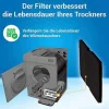 10 stk. tørretumblerfilter til udskiftning af tørretumbler til Beko 2964840100, fnugfilter til tørretumbler Beko DE8635rx DS7512pa