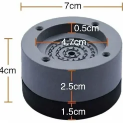 4 stk. universelle anti-vibrationspuder til vaskemaskine køleskab, kompatible med flere mærker