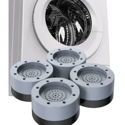 4 stk. universelle vaskemaskine faste fødder - gummi anti-vibrationsfodring vaskemaskine faste fodpude vask