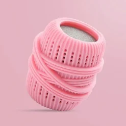 1 stk Vaskebold Vaskemaskinefilter Fanger Fnuller Rengøringsmiddel Fjerner Husholdningsrengøringsbold Genanvendelig LM pink
