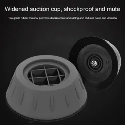 4 stk. Vaskemaskine Støtte Måtte Anti-Vibrations Ben Stopper Fod Pad Fødder Pads