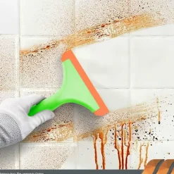 2 stk. Vindue Squeegee med Håndtag, Fleksibel Gummi Squeegee, Bruse Squeegees, til Glas, Spejle, Bilruder, Badeværelse, 6 TOMMER