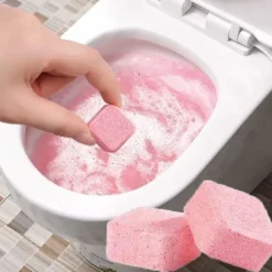 12 stk/sæt Toiletrens brusetablet, PINK pink pink