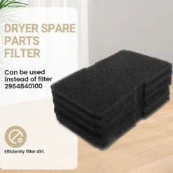 8 Udskiftningsfiltre 2964840100 til Beko Tørretumbler Varmepumpetørrer, Svampefilter til Beko Grundig Blom (FMY)