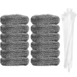 20 vaskemaskine fnugfiltre med 20 kabelbindere, designet til at filtrere fnug fra vaskemaskiner og egnet til vaskemaskineslanger. 12pcs