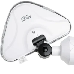 1300 W dampmoppe med trekantet hoved og 7 meter ledning - Hvid