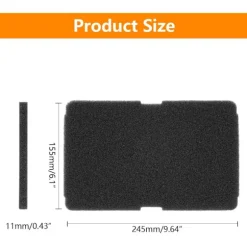 4 x Tørretumblerfiltre til Tørretumblere 240 x 155 x 11 mm Tørretumbler Filter Udskiftning til Beko Grundig Blomberg ElektraBregenz 2964840100 [Energiklasse A++] | Fyndiq