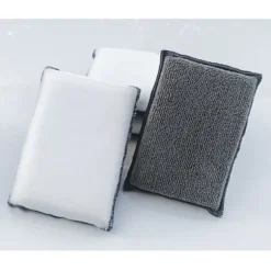 Absorberende Mikrofiber Nylon Skrubbesvamp Blok 3X Vandabsorption Rengøringsværktøj