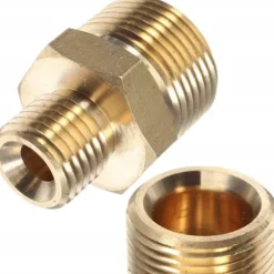 Adapter M22X1,5 til 1/4 Tomme – Messing Reduktion | Højt Tryk | Kompatibel med Karcher HD HDS, Nilfisk, Kranzle