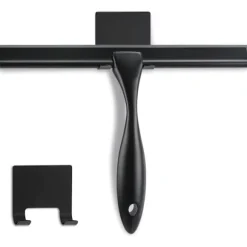 Allround Bruseskraber: 25 cm Blad, Holdbart Rustfrit Stål, Ergonomisk Håndtag, Selvklæbende Opbevaringskrog, Rengøring Uden Striber, Multi-Overflade | Fyndiq