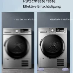 Alsidige møbelstøttepuder, stødabsorberende anti-vibrations anti-skrid fødder til vaskemaskine tørretumbler, nem installation fugtbeskyttelse til