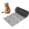 Anti-katte måtte med pigtrådsnet have anti-hund kat kæledyr plastik anti-stick kæledyr sort 20028cm