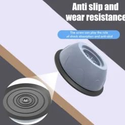 Anti-vibrationspuder til husholdningsapparater, støjreducerende stødabsorberende gulvbeskyttelsespuder med sugekopdesign, universel pasform skridsikker anti | Fyndiq