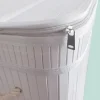 Bambus vasketøjskurv, 3 rum, foldbar
